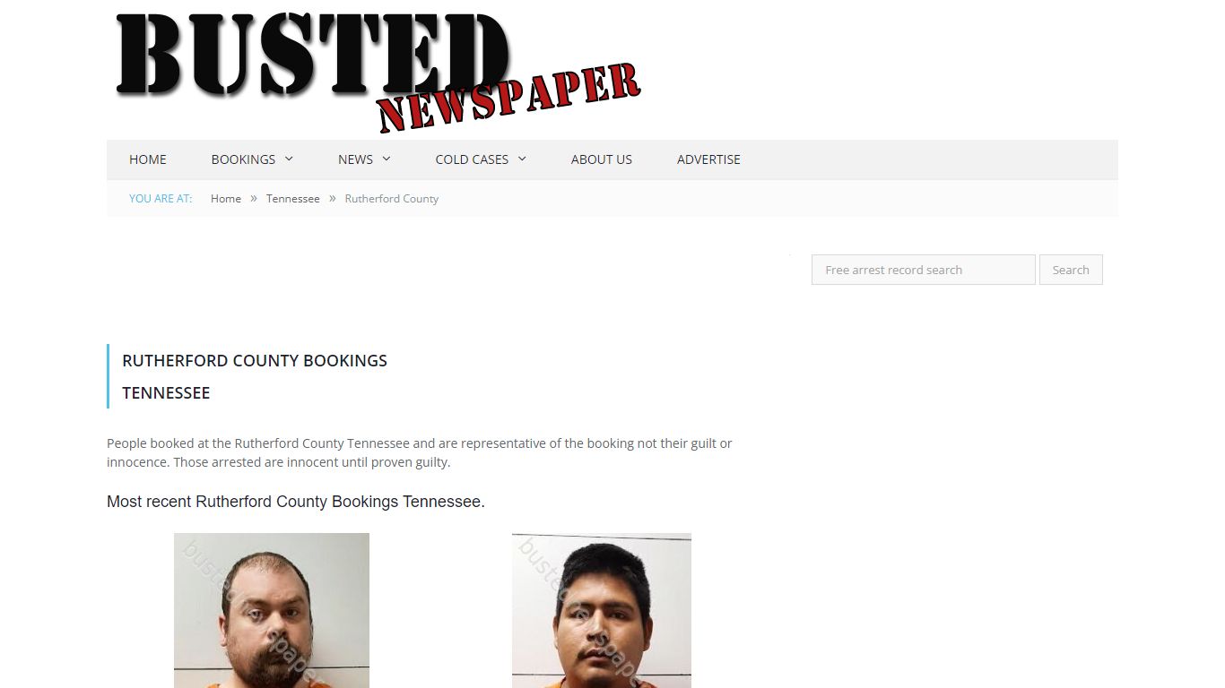 Rutherford County, TN Mugshots - BUSTEDNEWSPAPER.COM